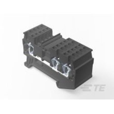 TE CONNECTIVITY 1.5Mm^2 1 In 2 Out Spring Terminal Block 2271553-5